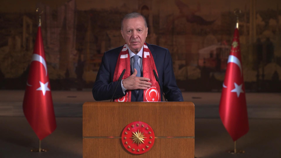 Cumhurbaşkanı Erdoğan, A Milli Futbol Takımı için video mesaj yayınladı