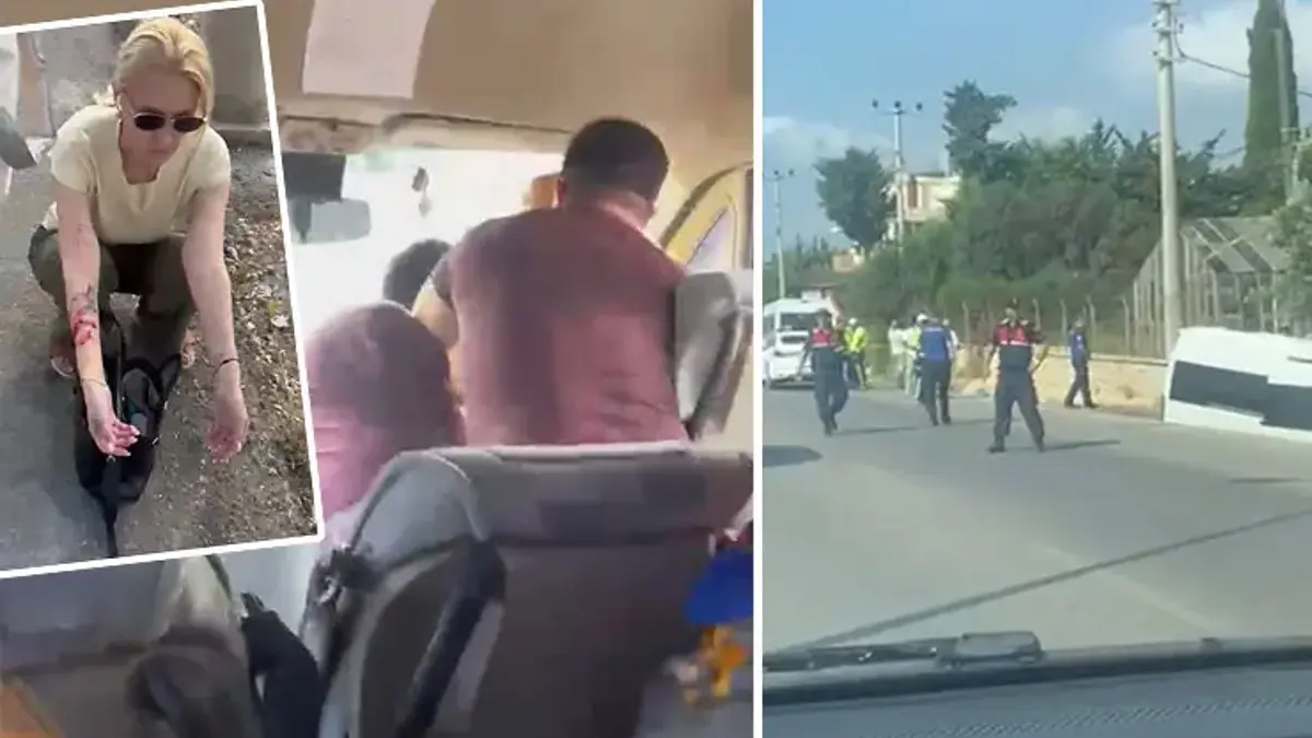 Akılalmaz olay kamerada! Şoförü dövüp kaçırdığı araçla ölüme uçtu