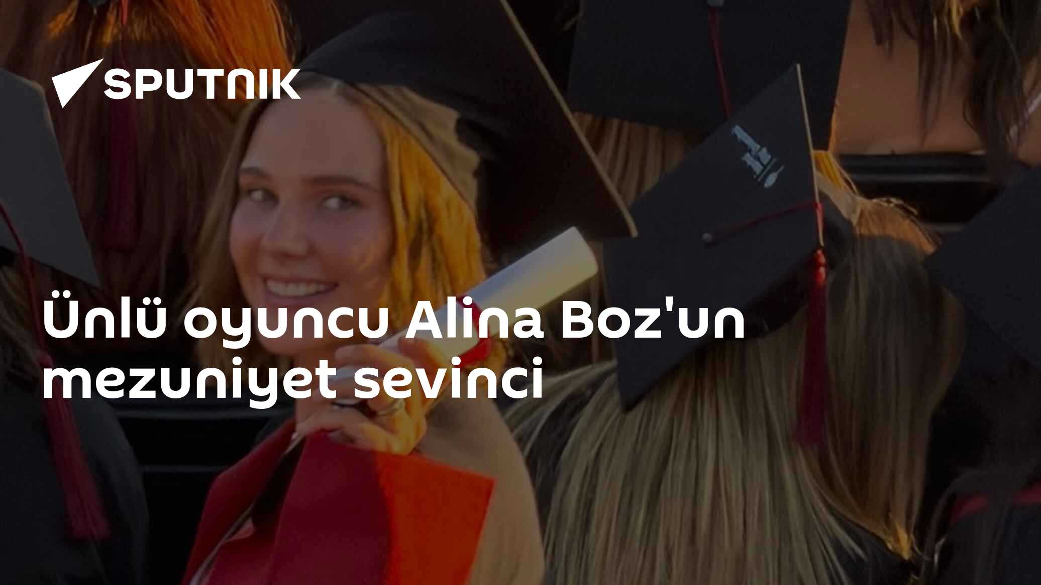 Ünlü oyuncu Alina Boz'un mezuniyet sevinci