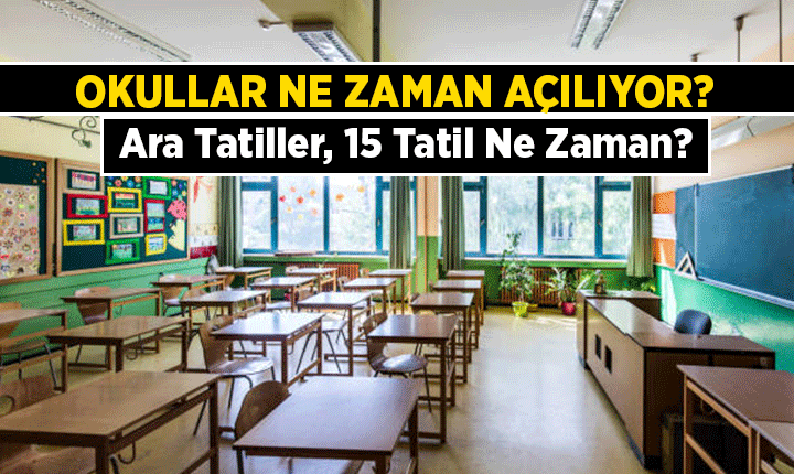 MEB TAKVİME TEK TEK YAZDI 🔔 Okullar ne zaman açılıyor? 2026-2027 Ara tatiller ve 15 tatil ne zaman?