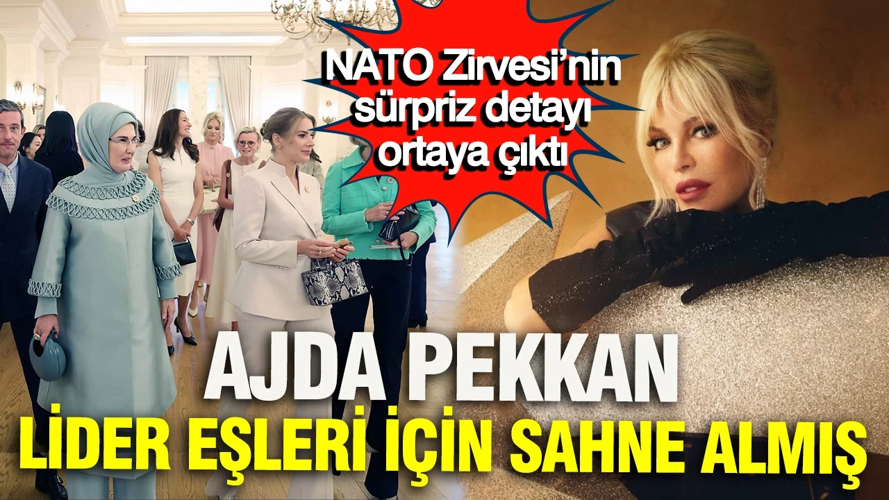 NATO Zirvesi’nin sürpriz detayı ortaya çıktı: Ajda Pekkan lider eşleri için sahne almış