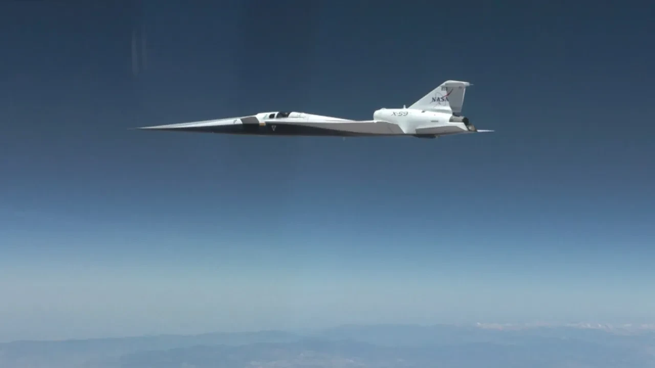 NASA'nın X-59 süpersonik uçağı ilk kez ses hızını aştı