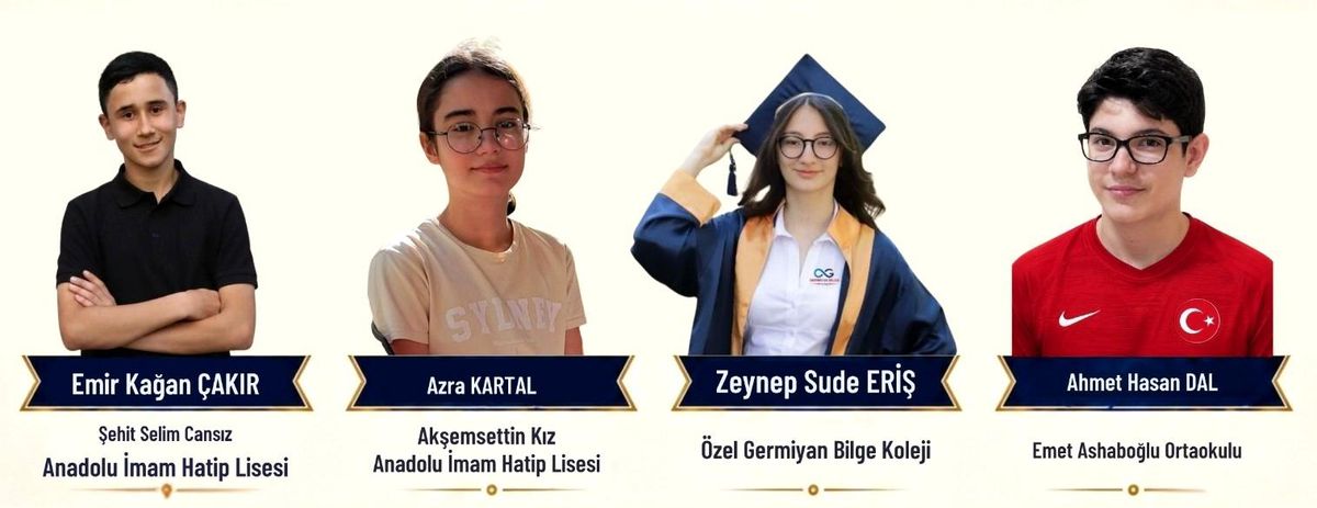 Kütahya'da LGS 2026'da 4 Öğrenci Tam Puanla Türkiye Birincisi Oldu