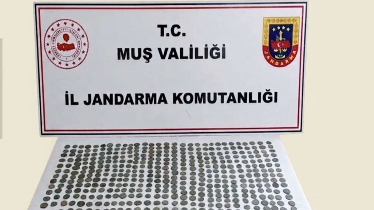 Muş’ta tarihi eser operasyonu! Yüzlerce sikke ele geçirildi