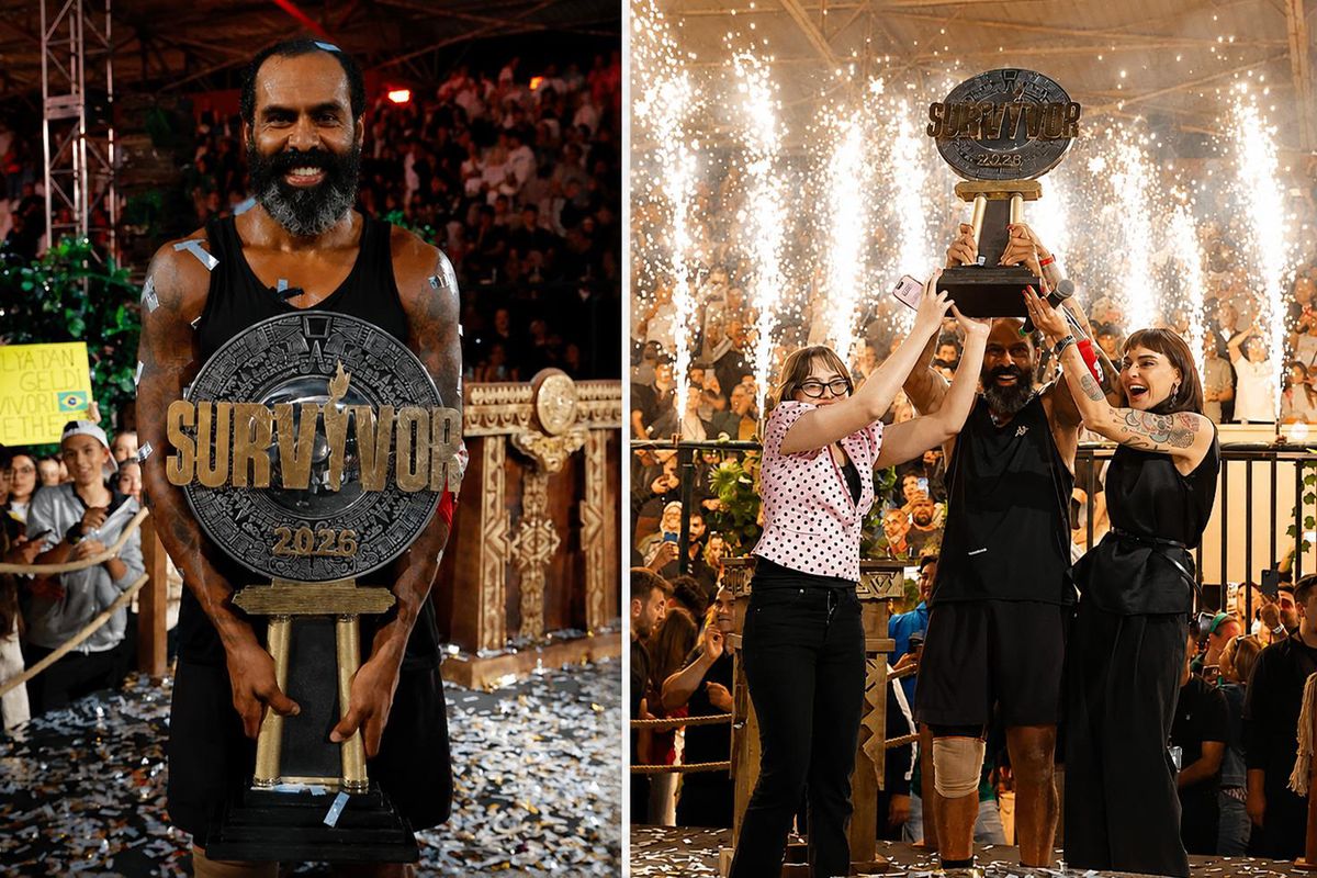Survivor şampiyonu olan Nobre kupasıyla uyudu