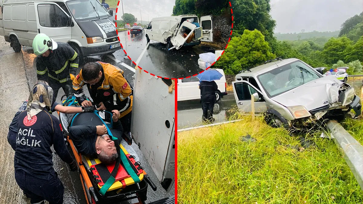 Ordu’da acı olay! Kazazedelere yardım etmek için duran minibüsle otomobil çarpıştı: Yaralılar var!