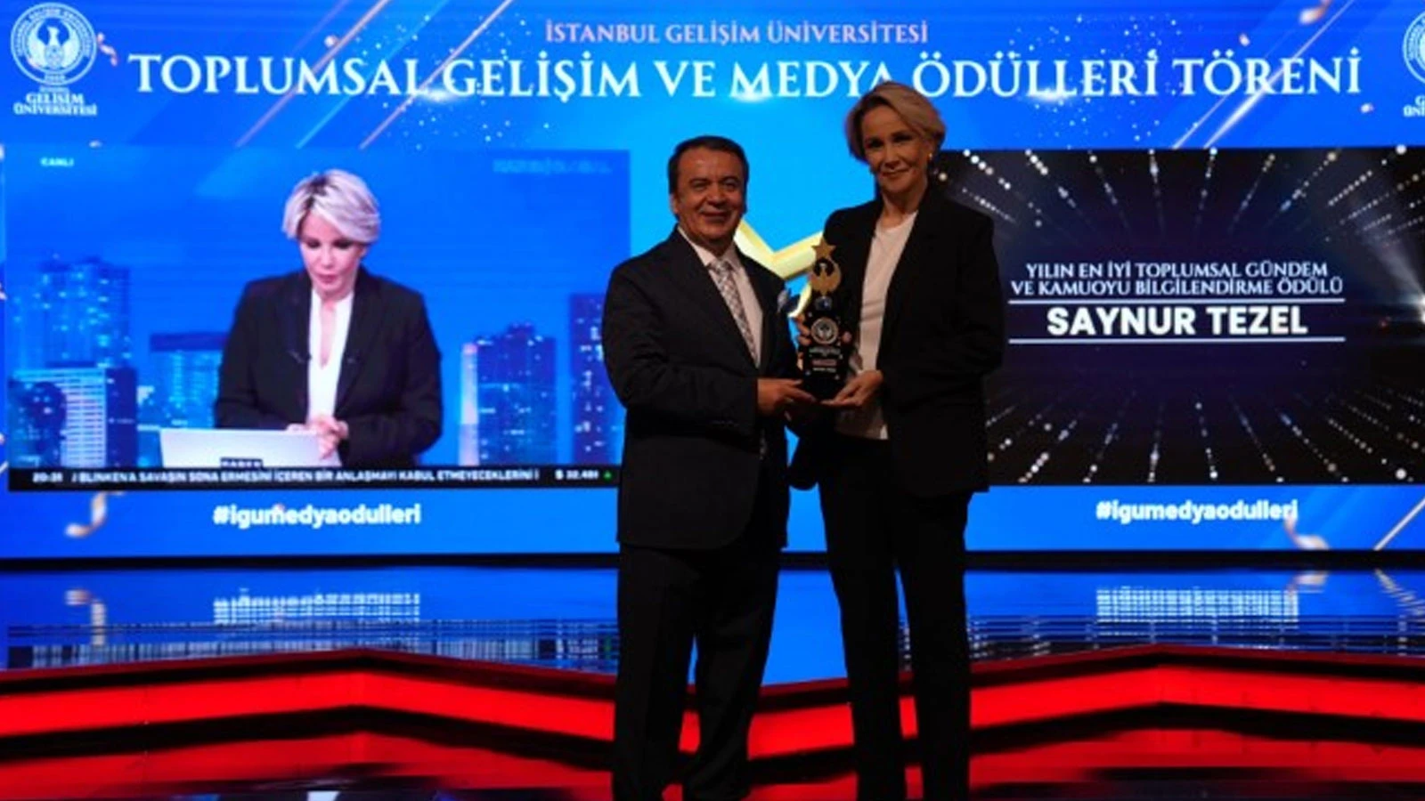 Haber Global Spikeri Saynur Tezel’e "Toplumsal Gündem ve Kamuoyu Bilgilendirme" ödülü