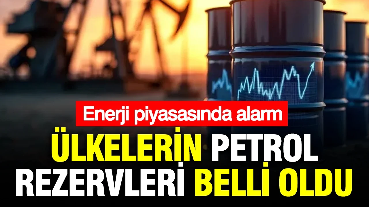 Enerji piyasasında alarm: Ülkelerin petrol rezervleri belli oldu