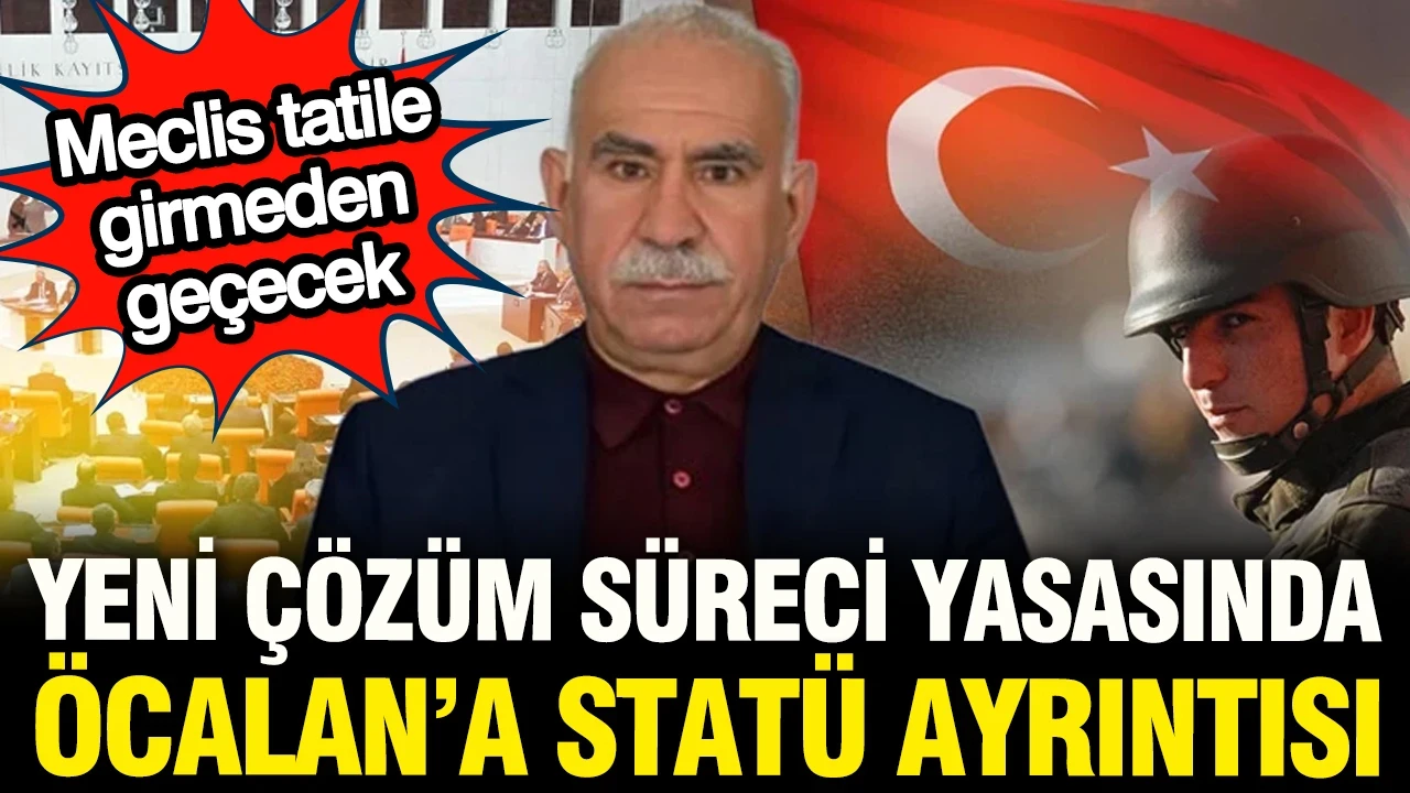 Çözüm süreci yasasında Öcalan'a statü ve umut hakkı detayı
