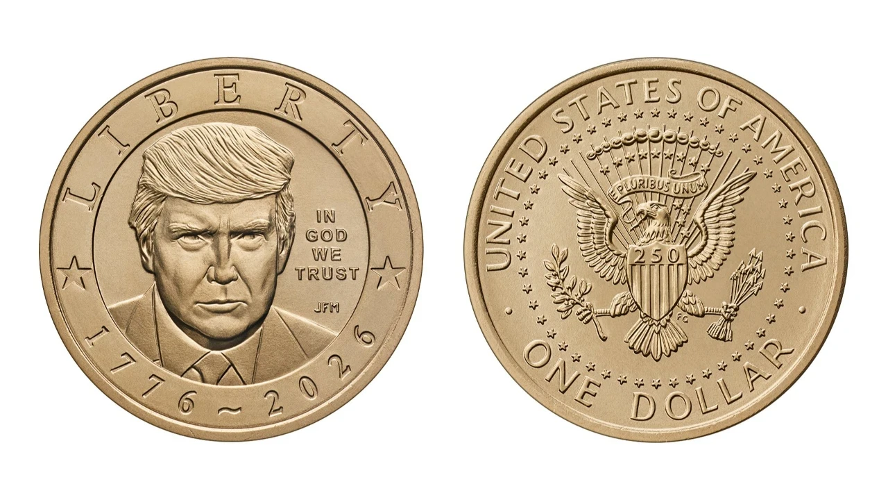 ABD'nin bağımsızlığının 250'nci yılına özel üzerinde Trump'ın yer aldığı altın para basılacak