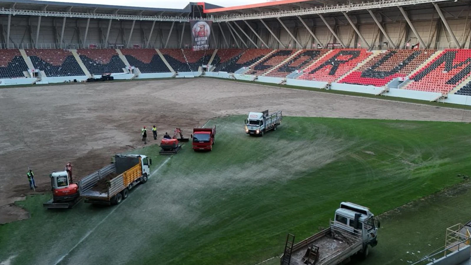 Çorum FK'nın stadı Süper Lig için yenileniyor! UEFA standartlarına uygun olacak