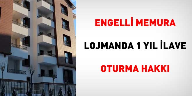 Engelli memura lojmanda 1 yıl ilave oturma hakkı: KDK'dan emsal karar