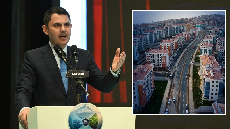 Bakan Kurum: Depremden sonra 2 yılda 455 bin konutu bitirmek kolay iş değil