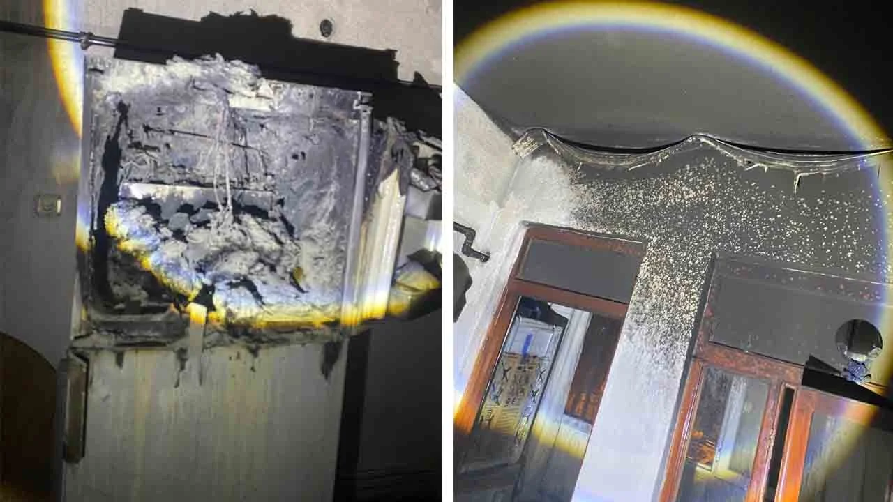 Buzdolabı patlaması evi harabeye çevirdi