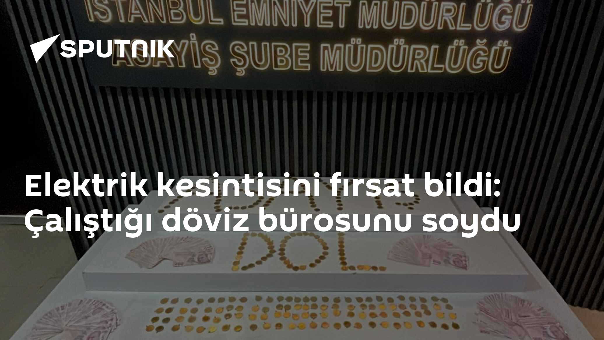 Elektrik kesintisini fırsat bildi: Çalıştığı döviz bürosunu soydu