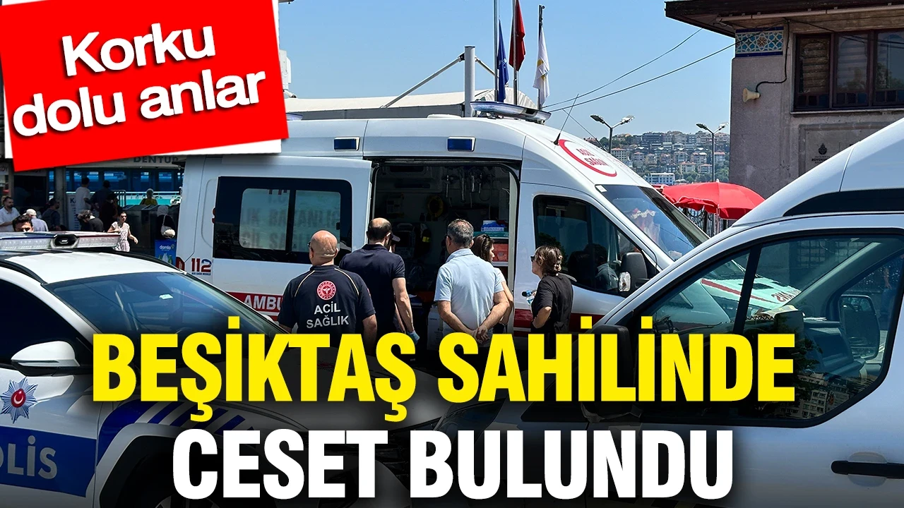 Beşiktaş sahilinde ceset bulundu: Korku dolu anlar