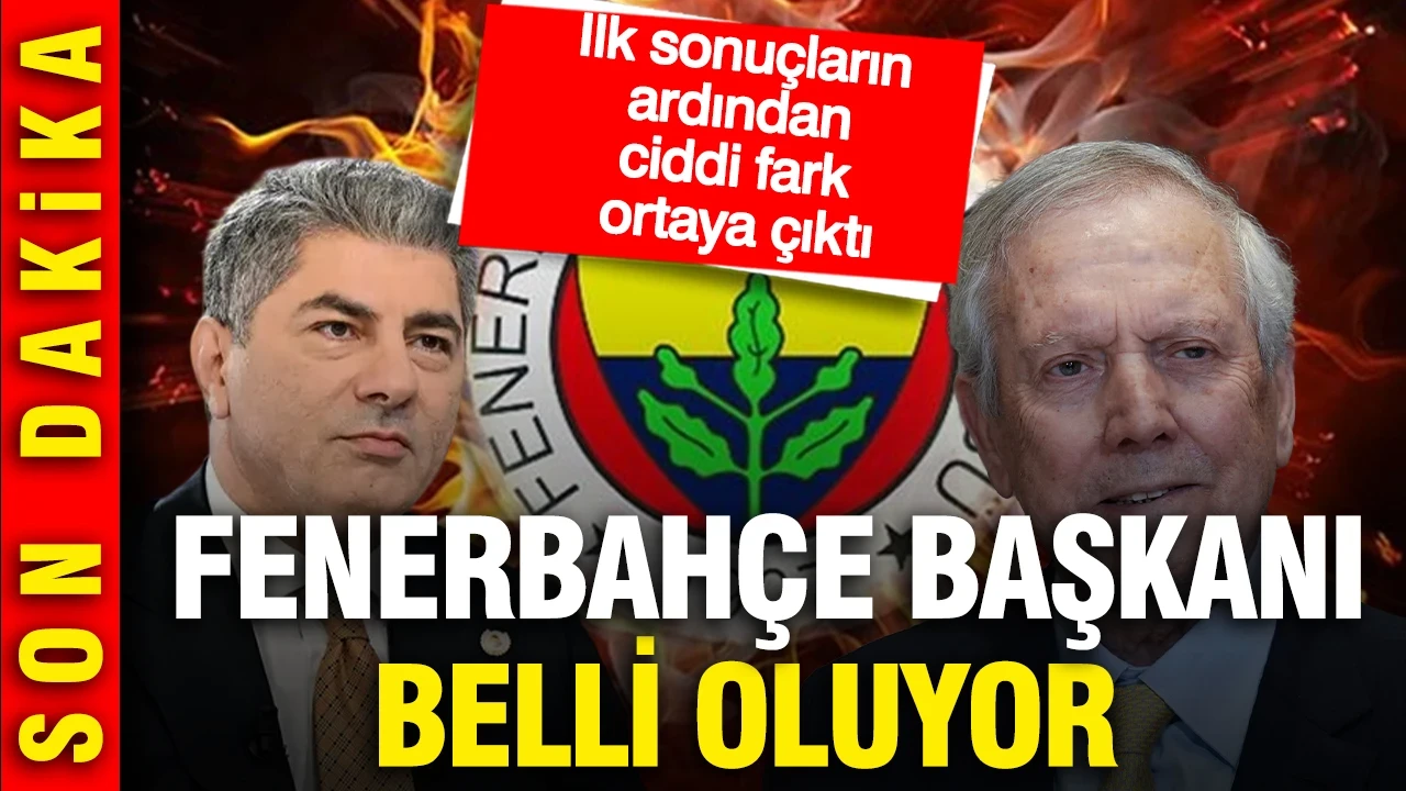 Fenerbahçe'nin yeni başkanı belli oluyor: İlk sonuçların ardından ciddi fark
