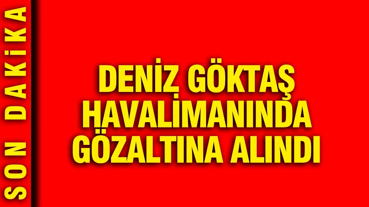 Deniz Göktaş havalimanında gözaltına alındı