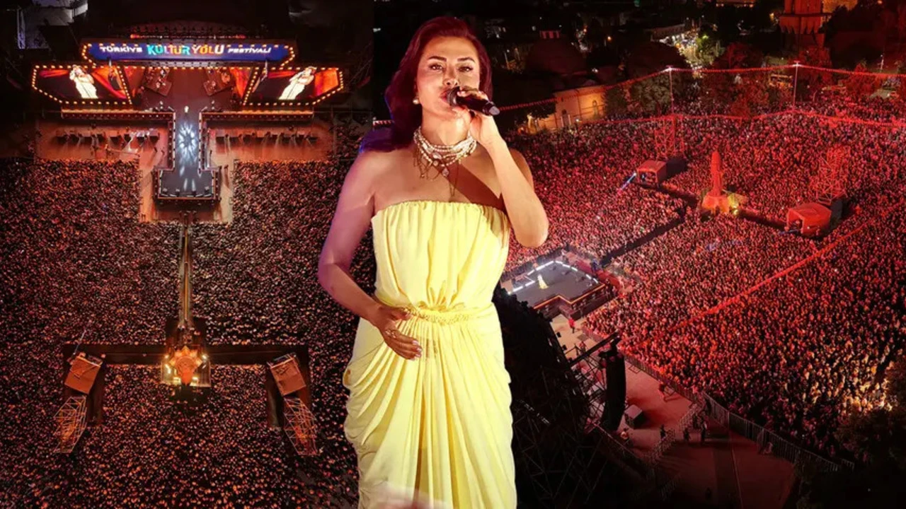 Konya'daki Kültür Yolu Festivali'nde rekor! 98 bin kişi Ebru Yaşar konserinde buluştu
