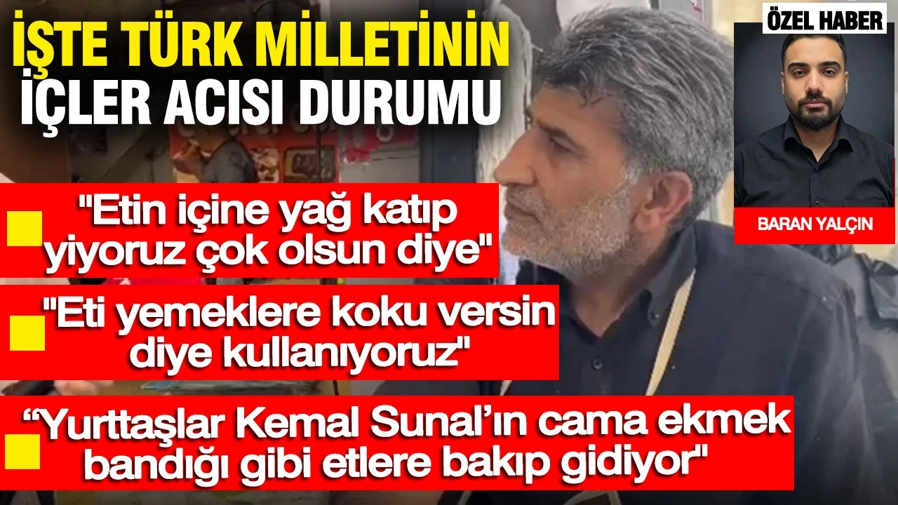 Türk milleti ne hallere düştü: Eti yemeklere koku versin diye kullanıyoruz
