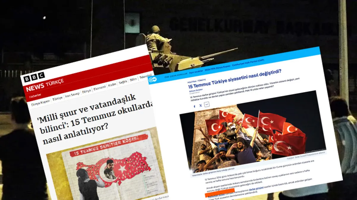 BBC ve DW'den 15 Temmuz'da sinsi algı!