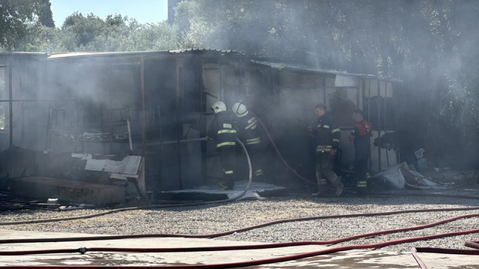 Muğla'da yatakhane alev topuna döndü