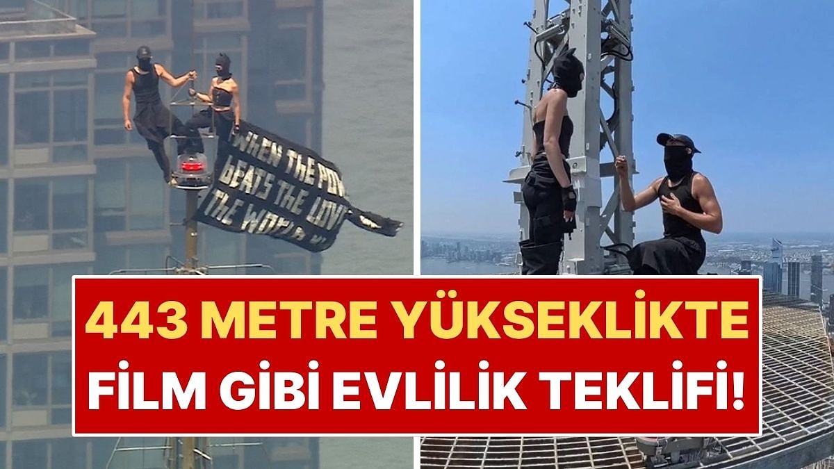 Empire State Binası’nın Tepesinde Film Gibi Bir Evlilik Teklifi! Sonu Gözaltıyla Bitti