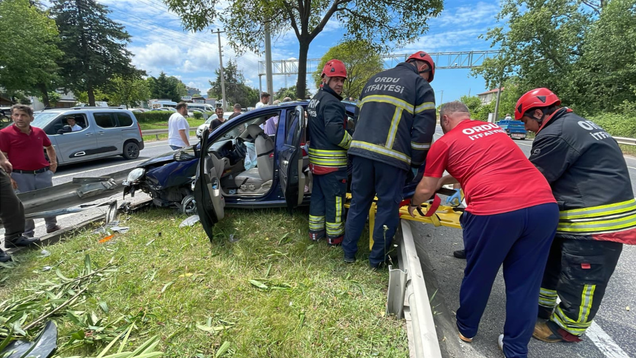 Ordu'da trafik kazası: Aynı aileden 4 kişi yaralandı