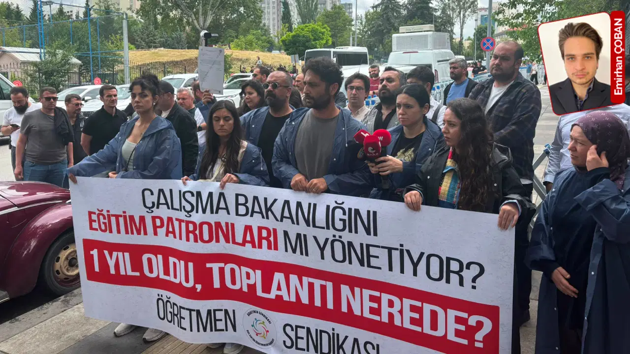 Öğretmenler, eylemlerini bakanlık binası önüne taşıdı: Somut adım görünceye kadar bekleyecekler
