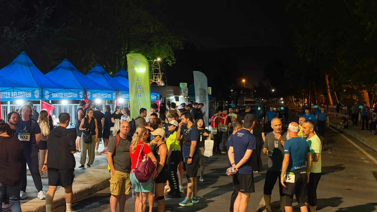 Türkiye'nin ilk gece maratonu Sarıyer'de düzenlendi