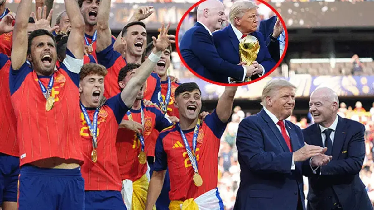 Dünya Kupası finaline Trump damgası! Kupa törenindeki hareketi olay oldu