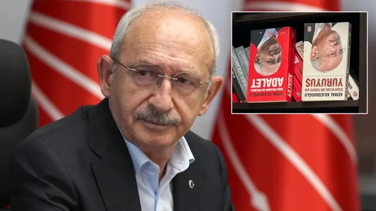 Ankara'da 'butlan' protestosu: Kemal Kılıçdaroğlu'nun kitapları ters çevrildi!