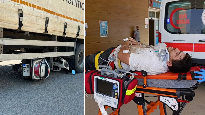 Çarpıştığı kamyonetin altında kalan motosikletli kazadan 7 gün sonra öldü