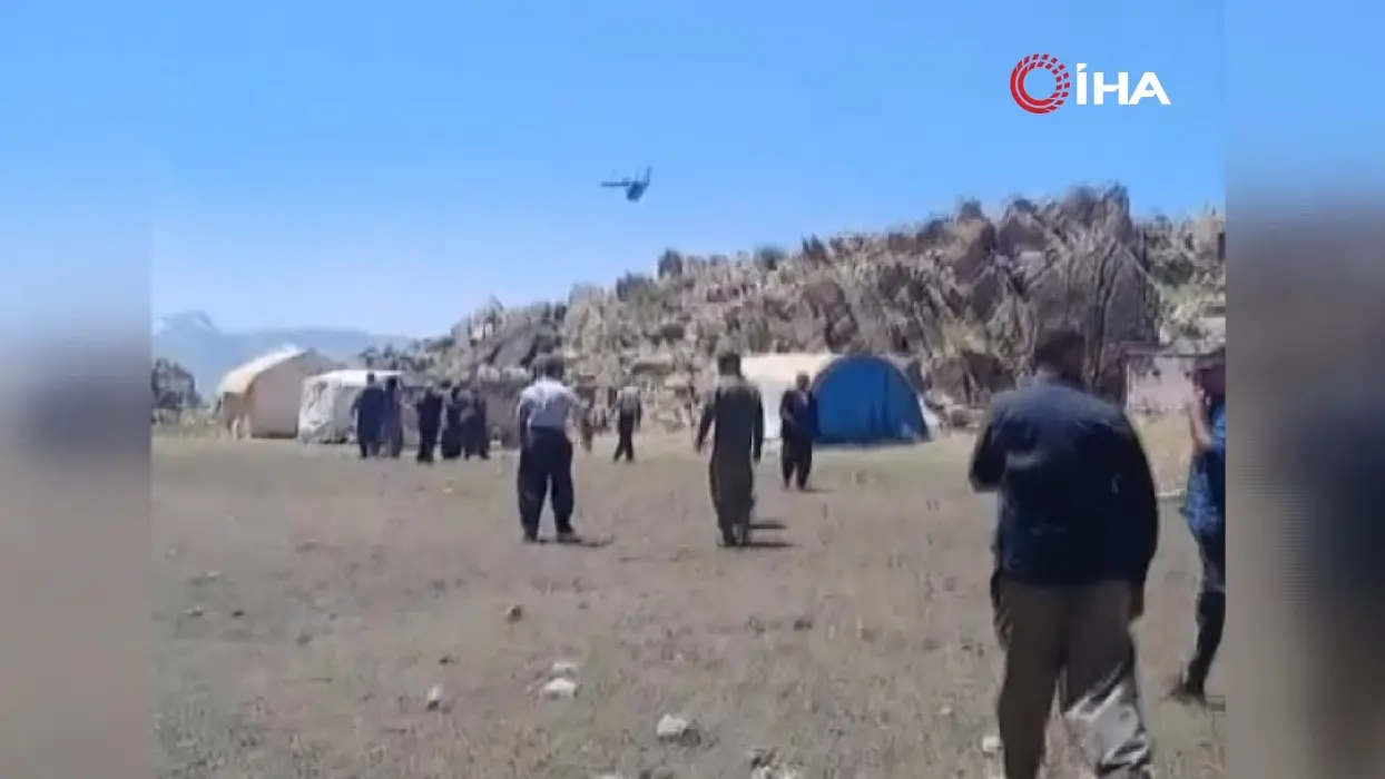70 yaşındaki kadının imdadına askeri helikopter yetişti