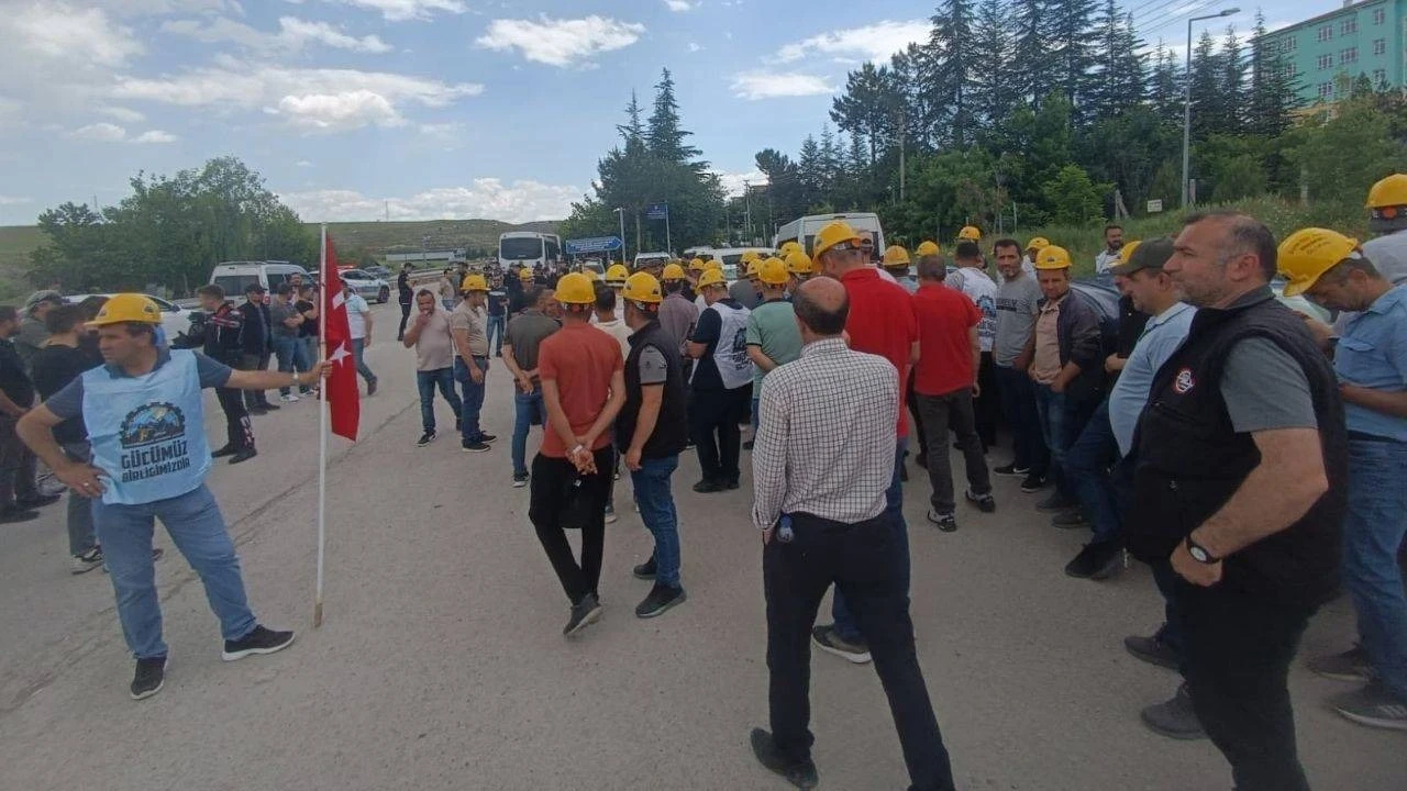 Doruk madencilik işçileri Beypazarı'nda bekleyişi sürüyor