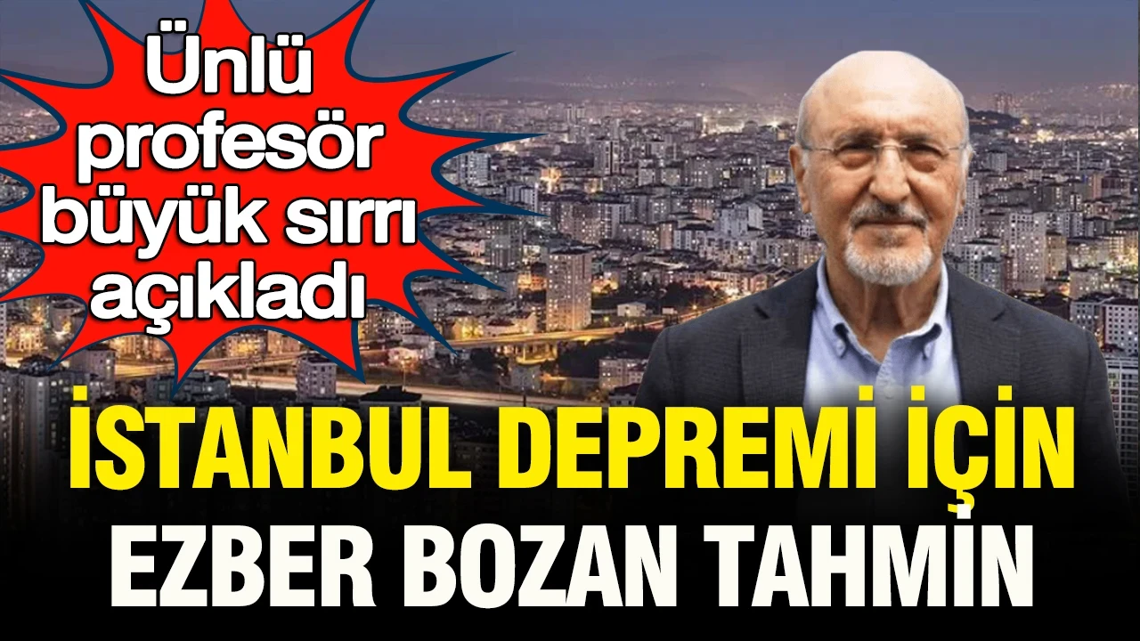 Büyük sır açığa çıktı: Prof. Dr. Osman Bektaş'tan İstanbul Depremi için ezber bozan açıklama