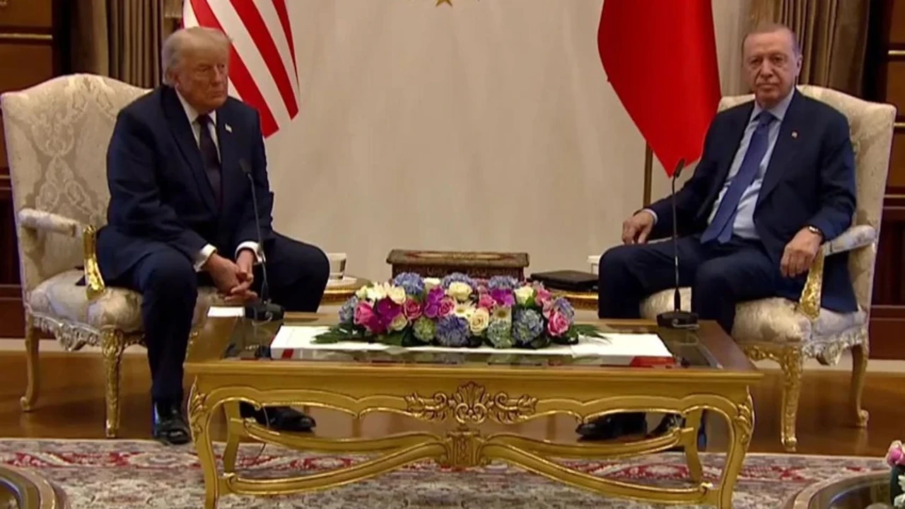 Beştepe'deki görüşme başladı! Cumhurbaşkanı Erdoğan ve Trump'tan ilk sözler
