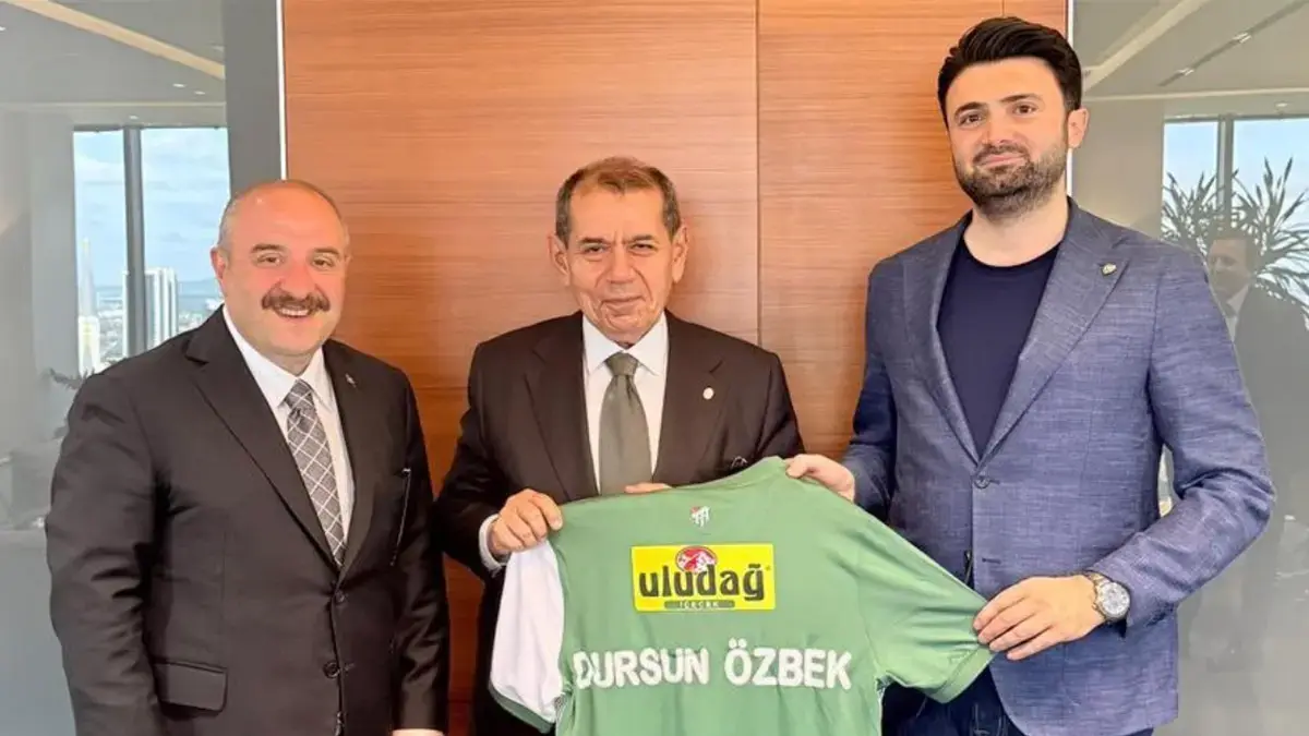 Bursaspor'dan, Galatasaray Başkanı Dursun Özbek'e ziyaret