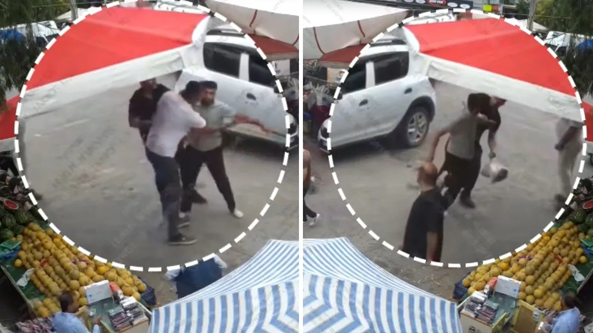 Yer İzmir! Pazarda korsan tezgah açmak isteyen adam dehşet saçtı: Ekiplerin bıçaklarla kasalarla saldırdı! Kendi ürünlerini döküp…
