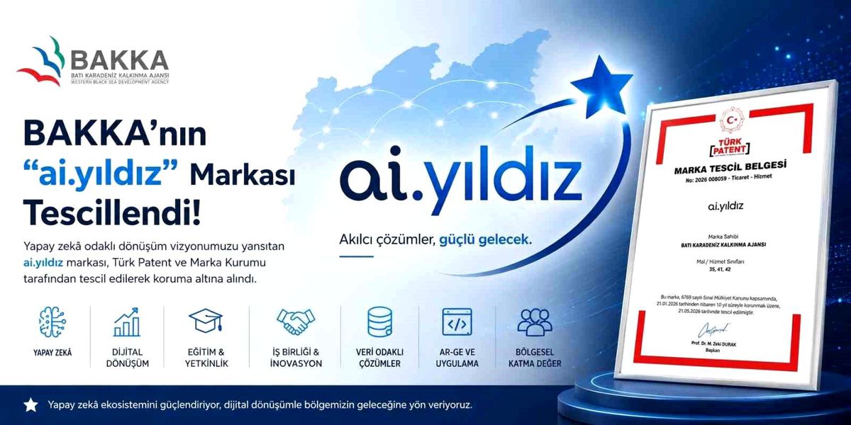 BAKKA'nın "ai.yıldız" markası Türk Patent ve Marka Kurumu tarafından tescil edildi