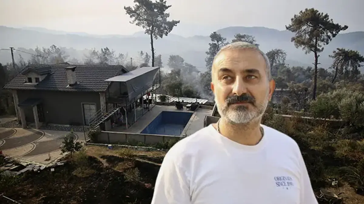Fethiye'deki orman yangınında korku dolu anlar! Alevler evin bahçesine böyle ulaştı