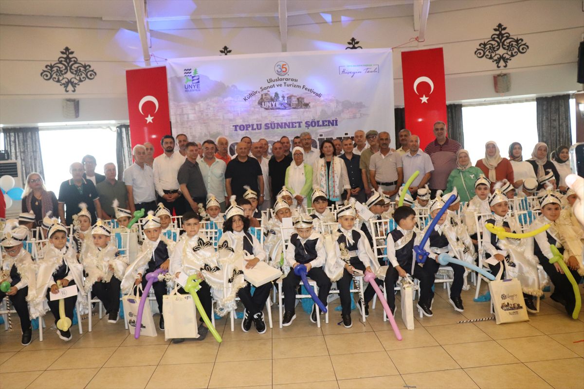 Ünye'de 55 çocuk için toplu sünnet töreni