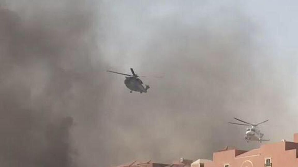 Suudi Arabistan'da Aramco'ya ait helikopter düştü
