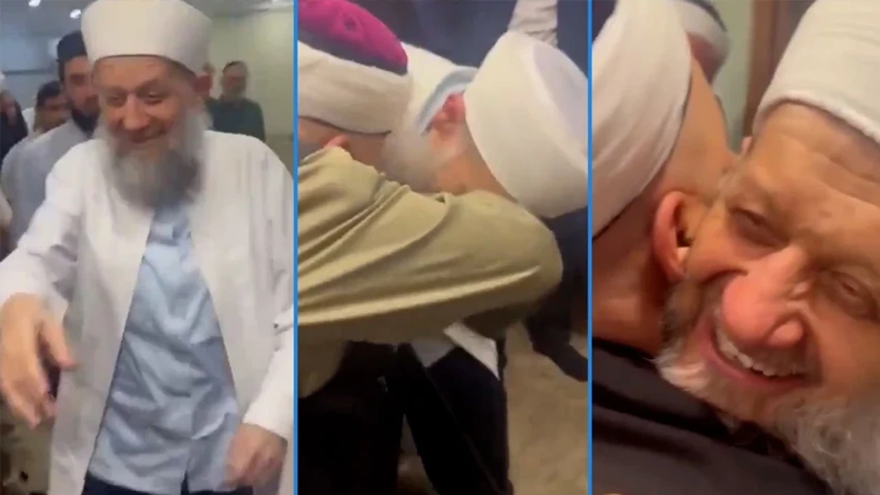 Yusuf Ziya Gümüşel cezaevinden çıkar çıkmaz ‘Cübbeli Ahmet'in elini öptü!