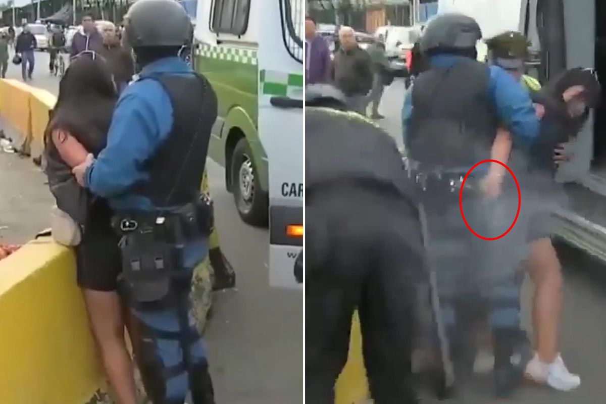 Canlı yayında büyük arbede! Polisin silahını kapıp kurşun yağdırdı