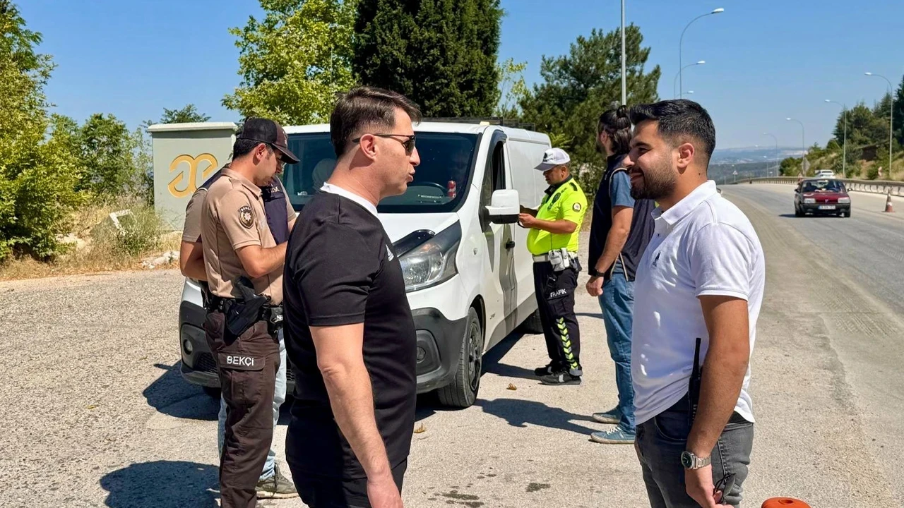 Bilecik İl Emniyet Müdürü Çağlar denetimleri yerinde inceledi