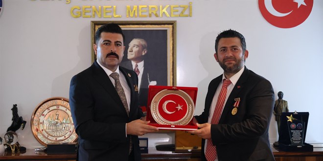 15 Temmuz Gazisi Muammer Polat, Osman Kaya'yı Ziyaret Etti