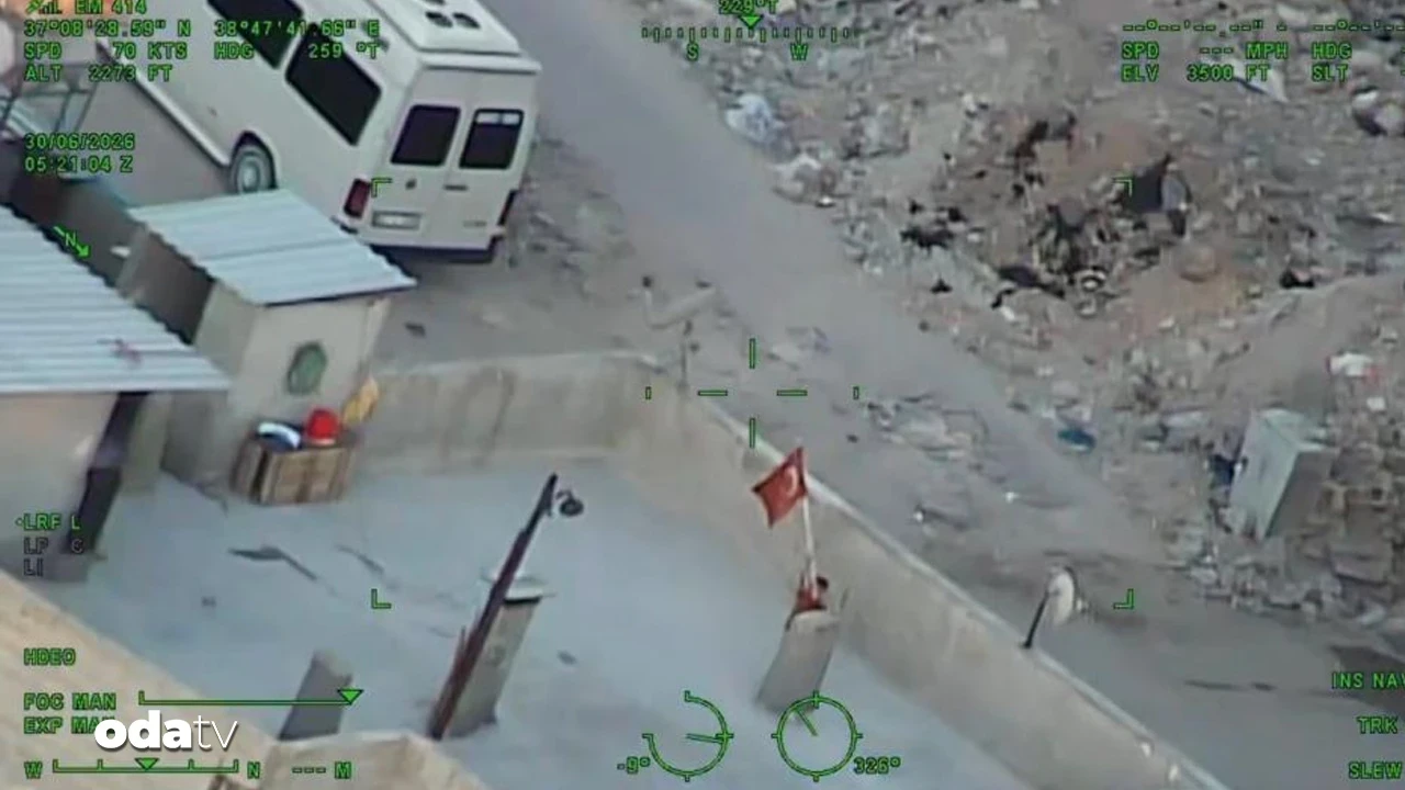 Şanlıurfa'da yürek ısıtan görüntü: Çocuklar polis helikopterini Türk bayrağıyla selamladı