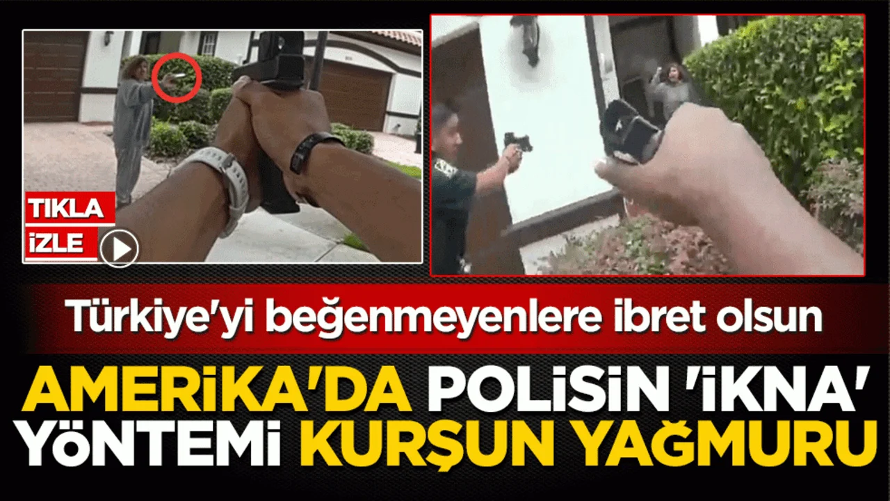 Türkiye'yi beğenmeyenlere ibret olsun! Amerika'da polisin 'ikna' yöntemi kurşun yağmuru