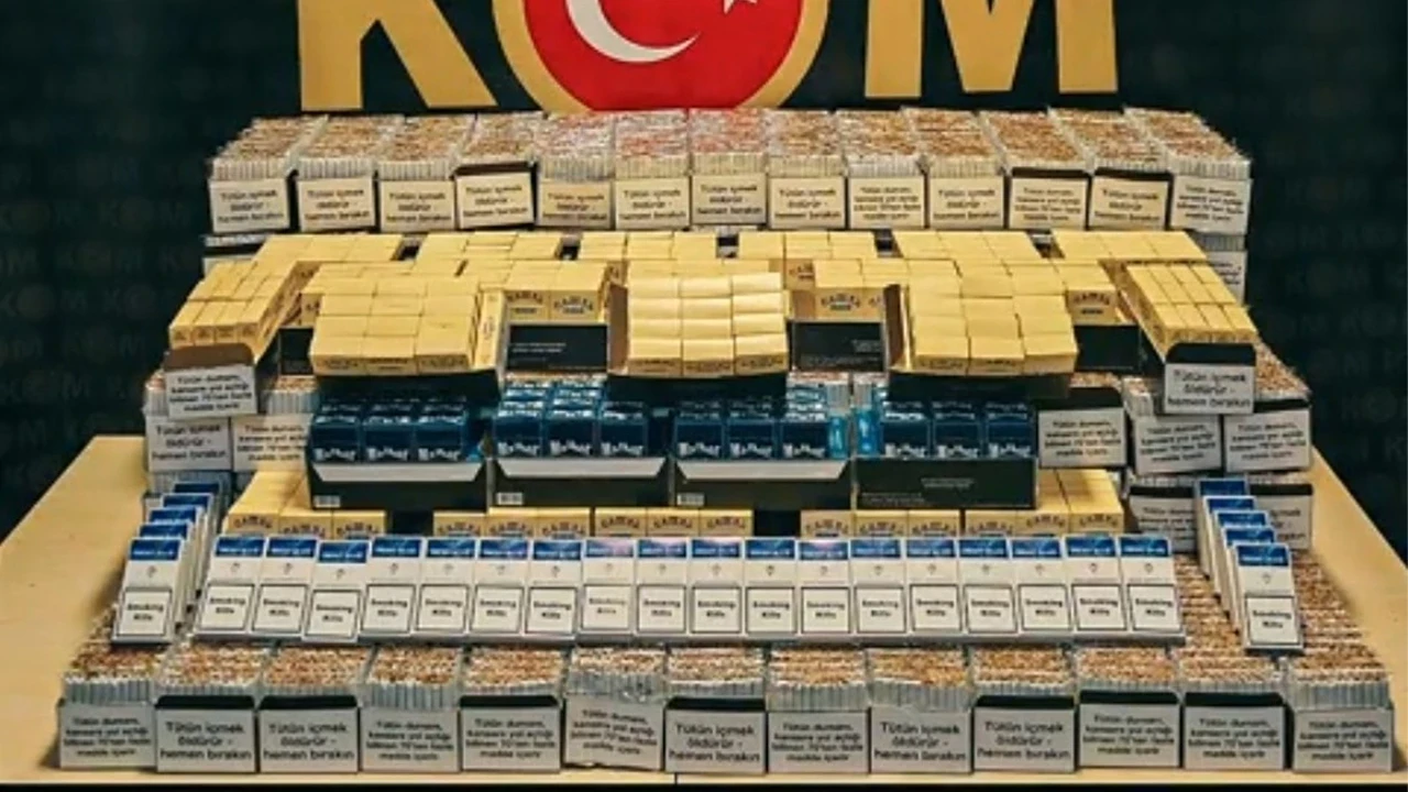 Bozüyük'te 28.500 adet dolu makaron yakalandı